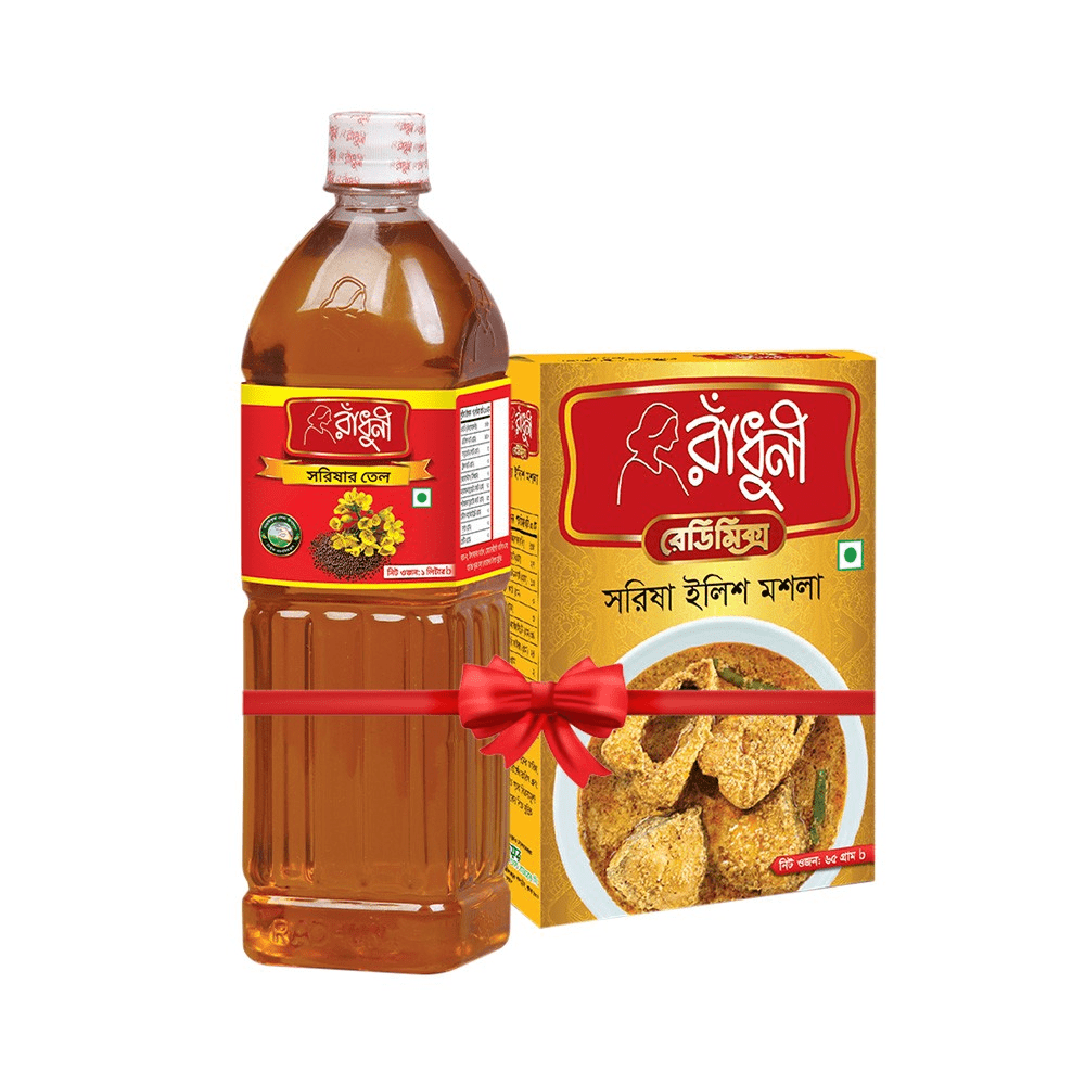 Radhuni Pure Mustard Oil (Free Sorisha Illish Masala 65 gm)