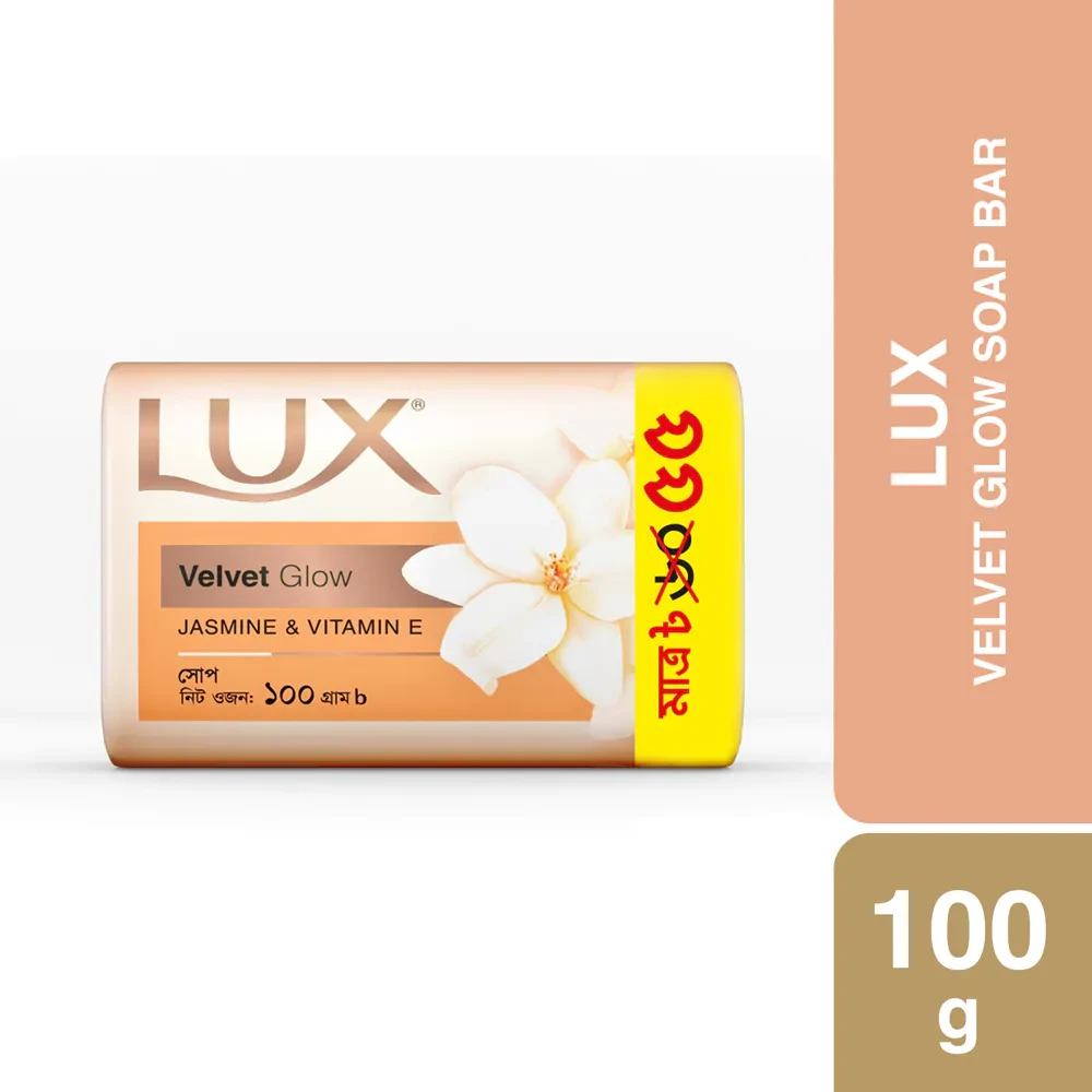 Lux Soap Bar Velvet Glow 100 Gm